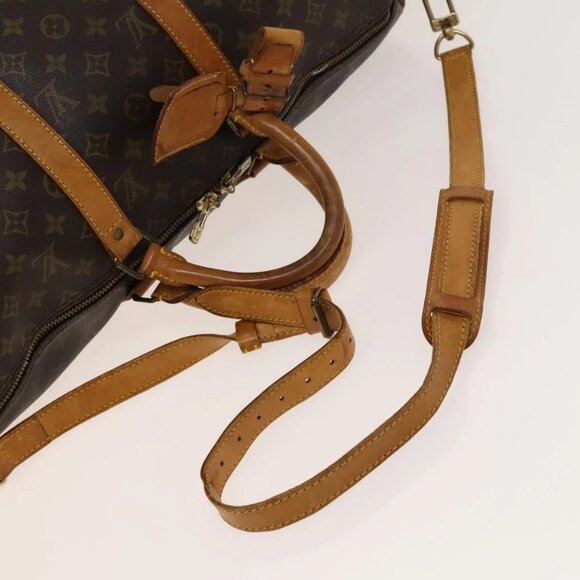 LOUIS VUITTON Monogram Keepall Bandouliere 50 Boston Bag M41416 LV Auth 134816 - Picture 8 of 16